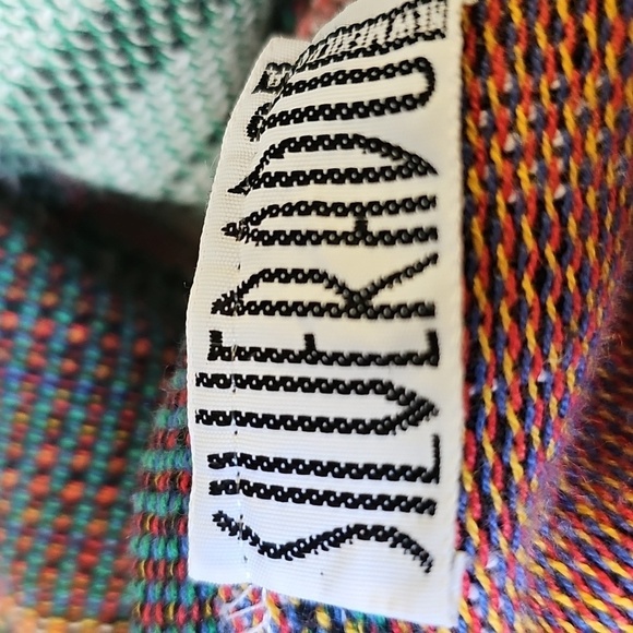 Colorful Patchwork Tapestry Button-Up Jacket By Claire Murray SILVERADO USA. - Picture 7 of 10